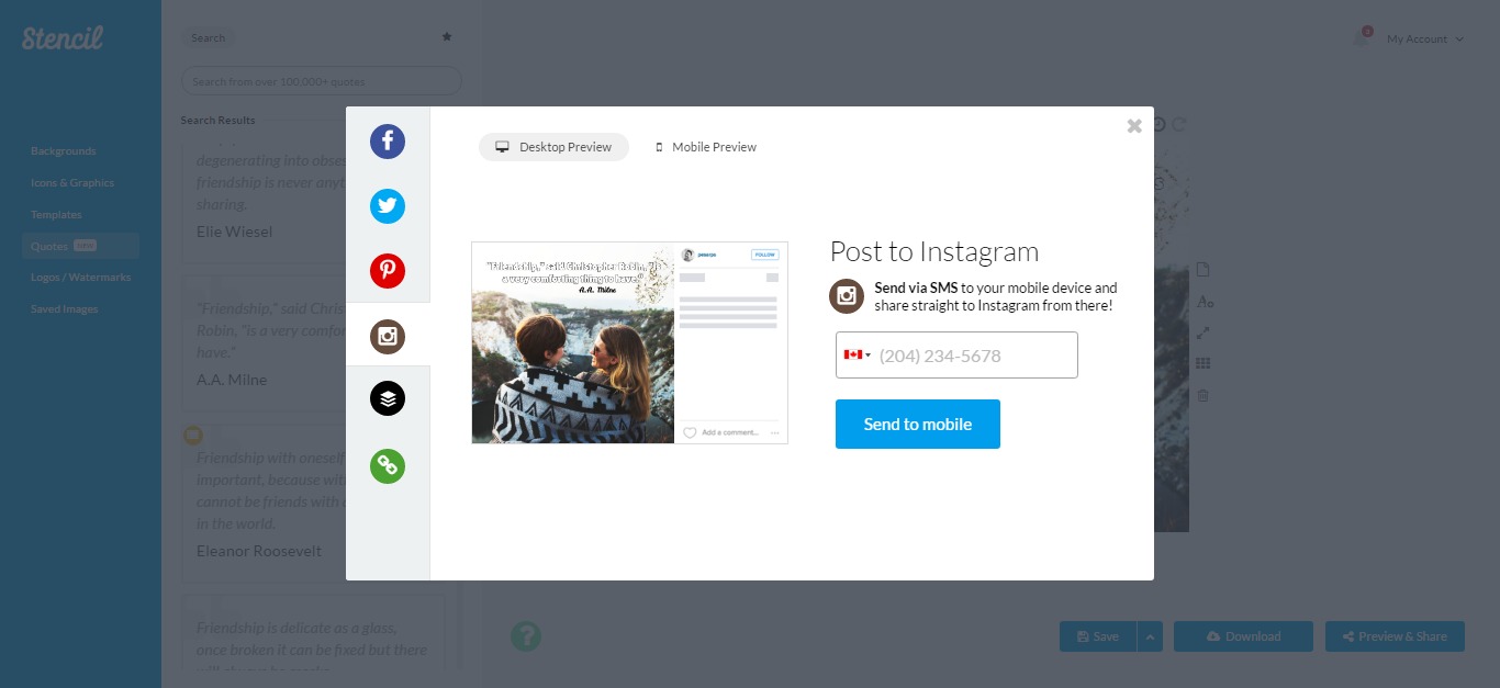 How to use Stencil and Instagram together