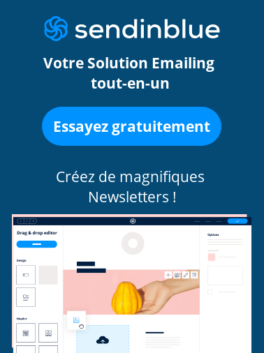 Inscrivez-vous sur Sendinblue