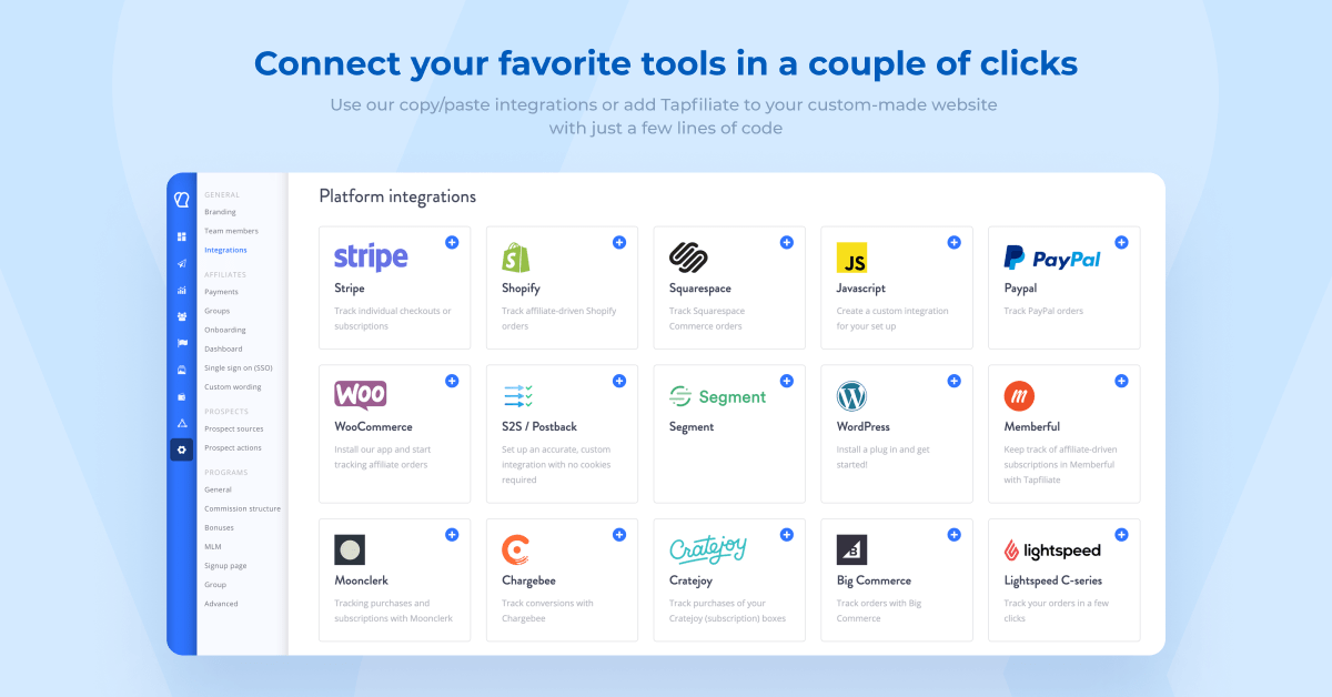 Tapfiliate Affiliate Tracking Software